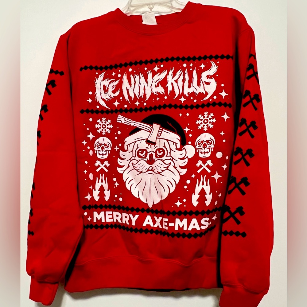 Ice Nine Kills INK merry axe-mas official merch Christmas sweater holiday IX